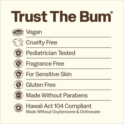 Baby Bum SPF 50 Sunscreen Lotion - Mineral UVA/UVB Face and Body Protection for Sensitive Skin - Hawaii 104 Act Compliant (Made without Octinoxate & Oxybenzone) - Travel Size - 3 oz Sun Bum