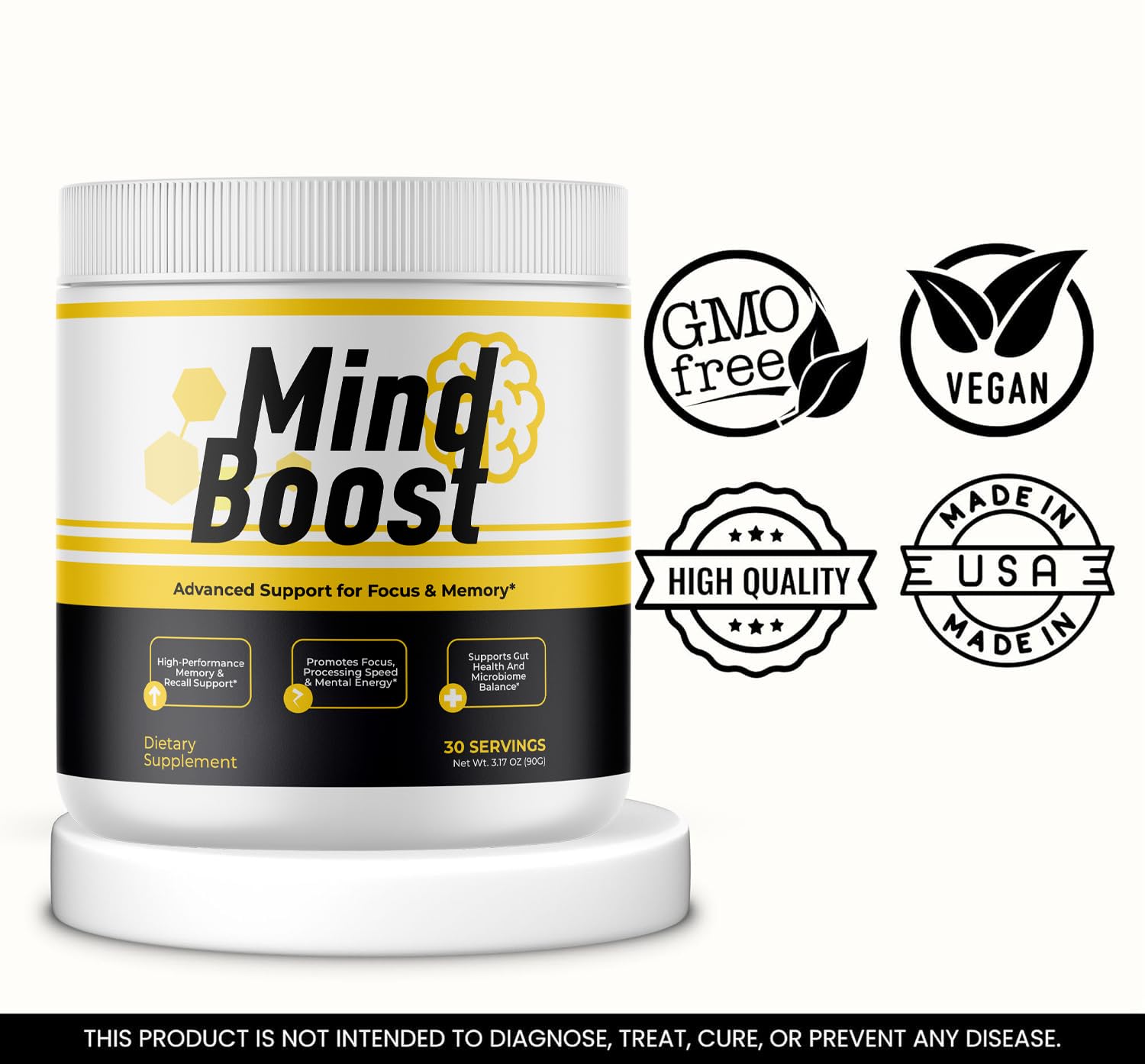 MindBoost Powder - Official Mind Boost Day Supplement, Advanced Nootropic, Premium Formula, Natural Vitamins for Wellness - 1 Bottle for 1 Month VIVALIS buy australia supplements