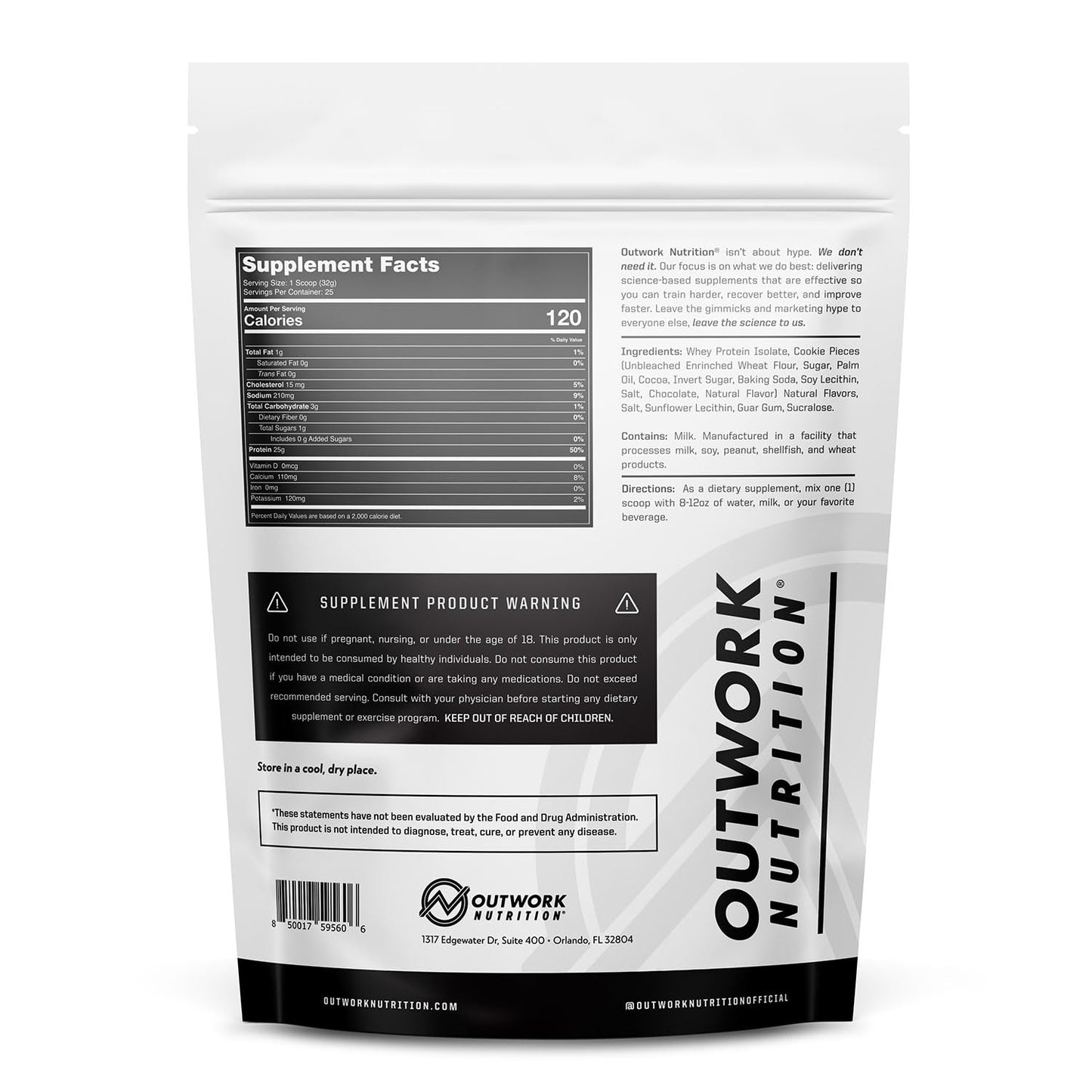 Outwork Nutrition Whey Isolate Protein Powder - Accelerates Muscle Building & Recovery - Low Lactose, Gluten-Free - Post Workout Supplement - Enhanced Protein Synthesis, Vanilla, 1.6lbs