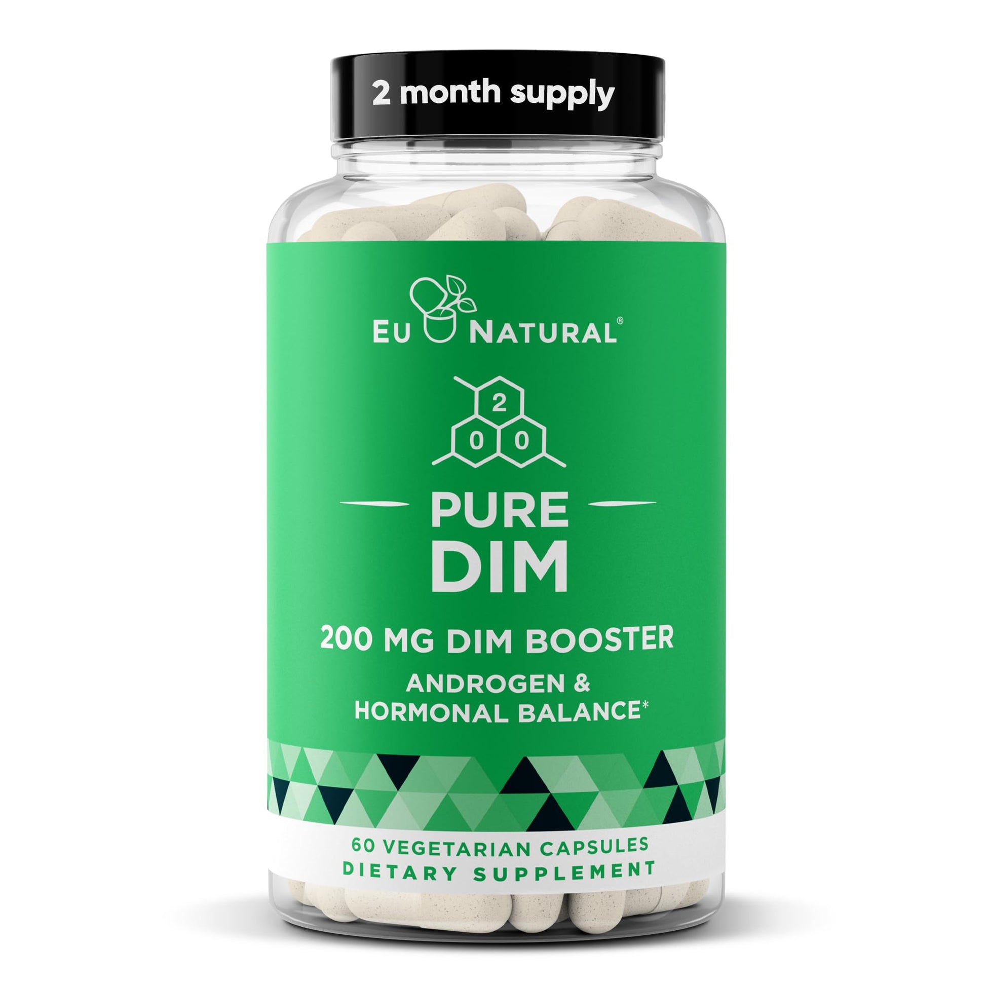 DIM Supplement Pure 200 Mg for Women or Men – Estrogen Hormone Balance Supplement for Energy, Fatigue, Stress, Menopause, Hot Flashes – Enhanced Bioavailability BioPerine – 60 Vegan Soft Capsules Eu Natural buy australia supplements