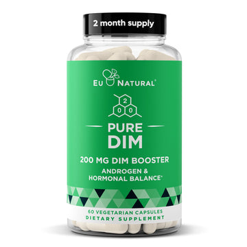DIM Supplement Pure 200 Mg for Women or Men – Estrogen Hormone Balance Supplement for Energy, Fatigue, Stress, Menopause, Hot Flashes – Enhanced Bioavailability BioPerine – 60 Vegan Soft Capsules Eu Natural buy australia supplements