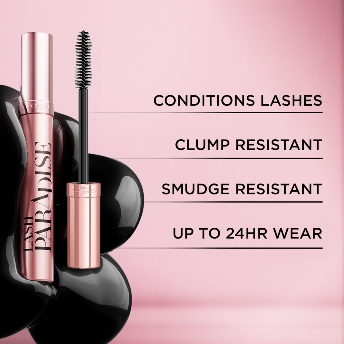 L'Oreal Paris Voluminous Lash Paradise Waterproof Mascara, Blackest Black, 0.25 Fl Oz (Pack of 1) Packaging May Vary L'Oreal Paris