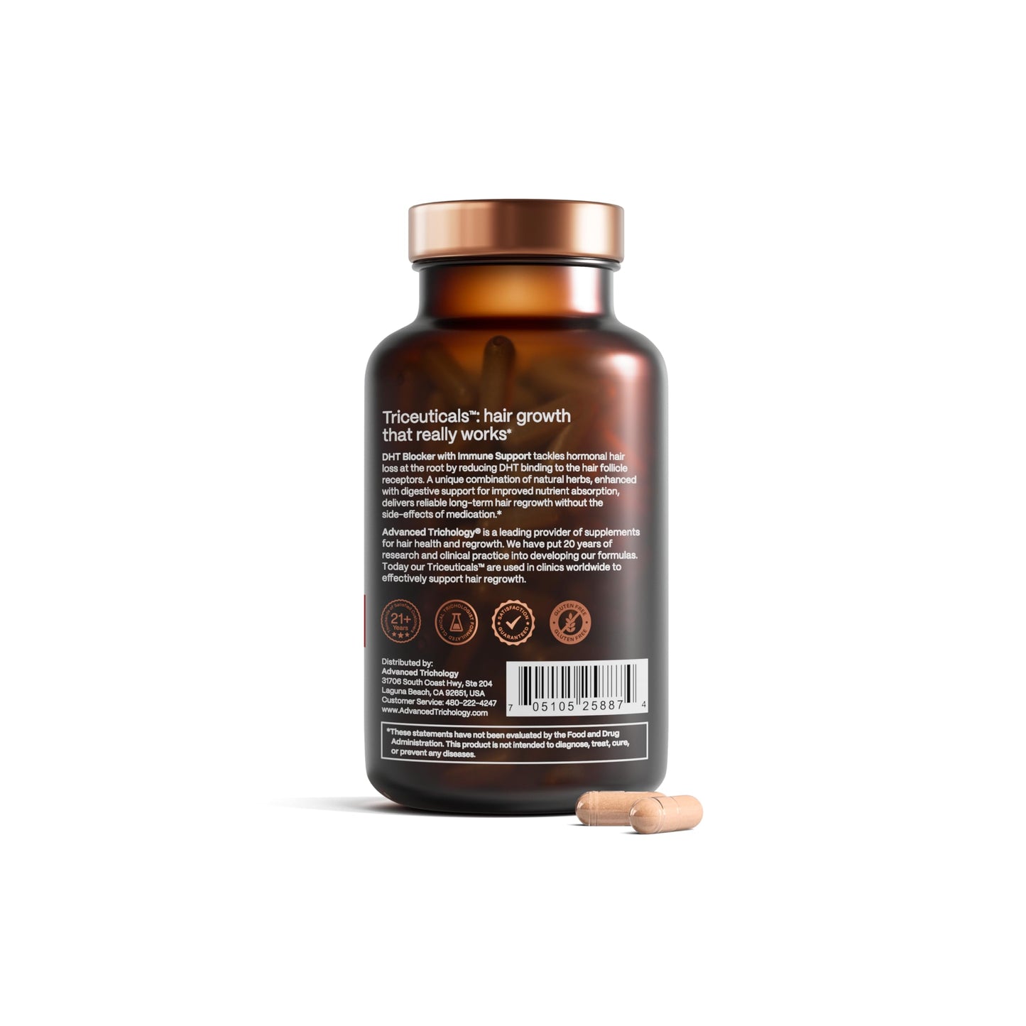 DHT Blocker - Hair Growth Supplement for Genetic Thinning for Men and Women | Approved* by American Hair Loss Association | Guaranteed, Backed by 20 Years Advanced Trichology
