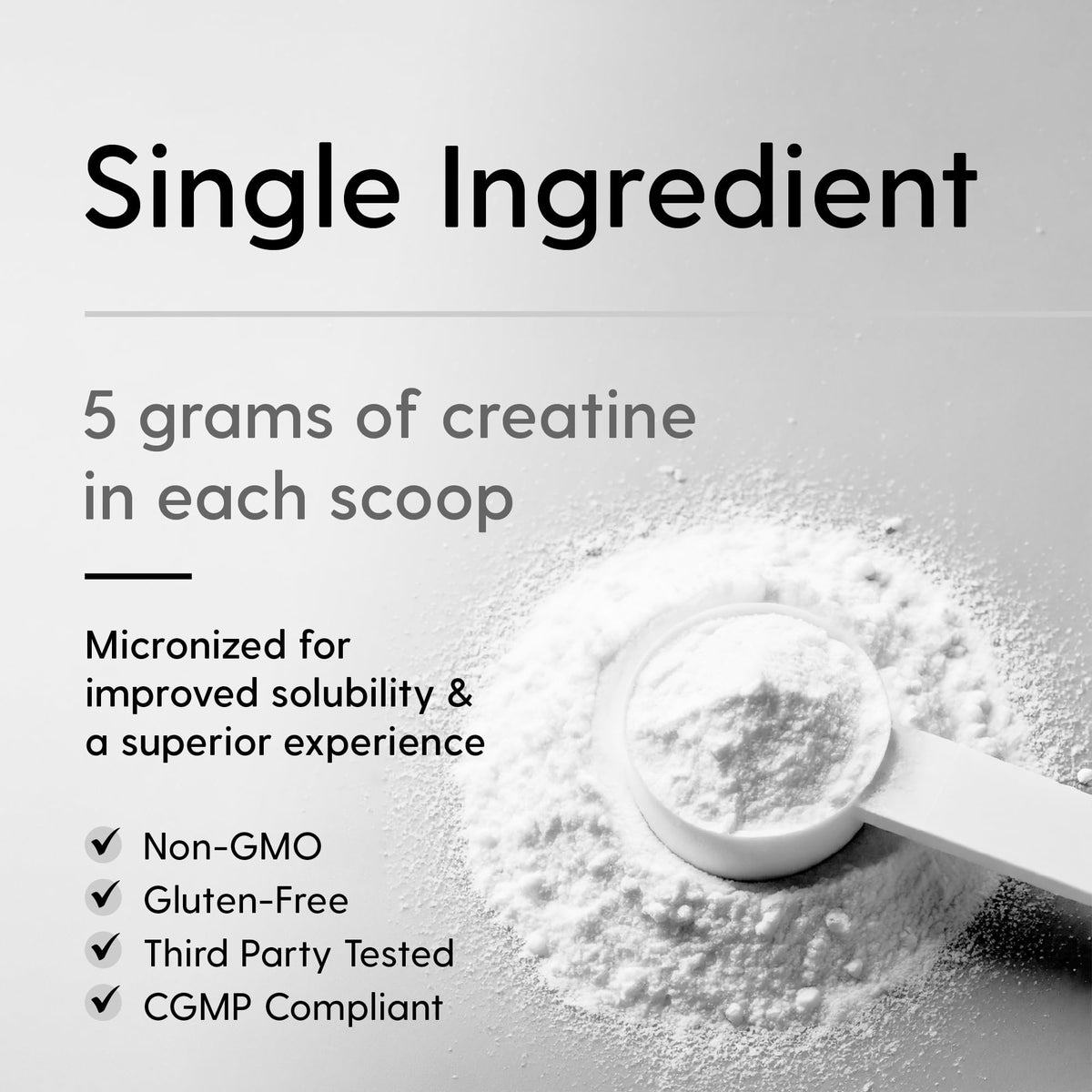 HEARTHY FOODS Creatine Monohydrate Micronized Powder 500G - 100 Servings, 5000mg Per Serving (5g) - for Men & Women Muscle Growth HEARTHY FOODS