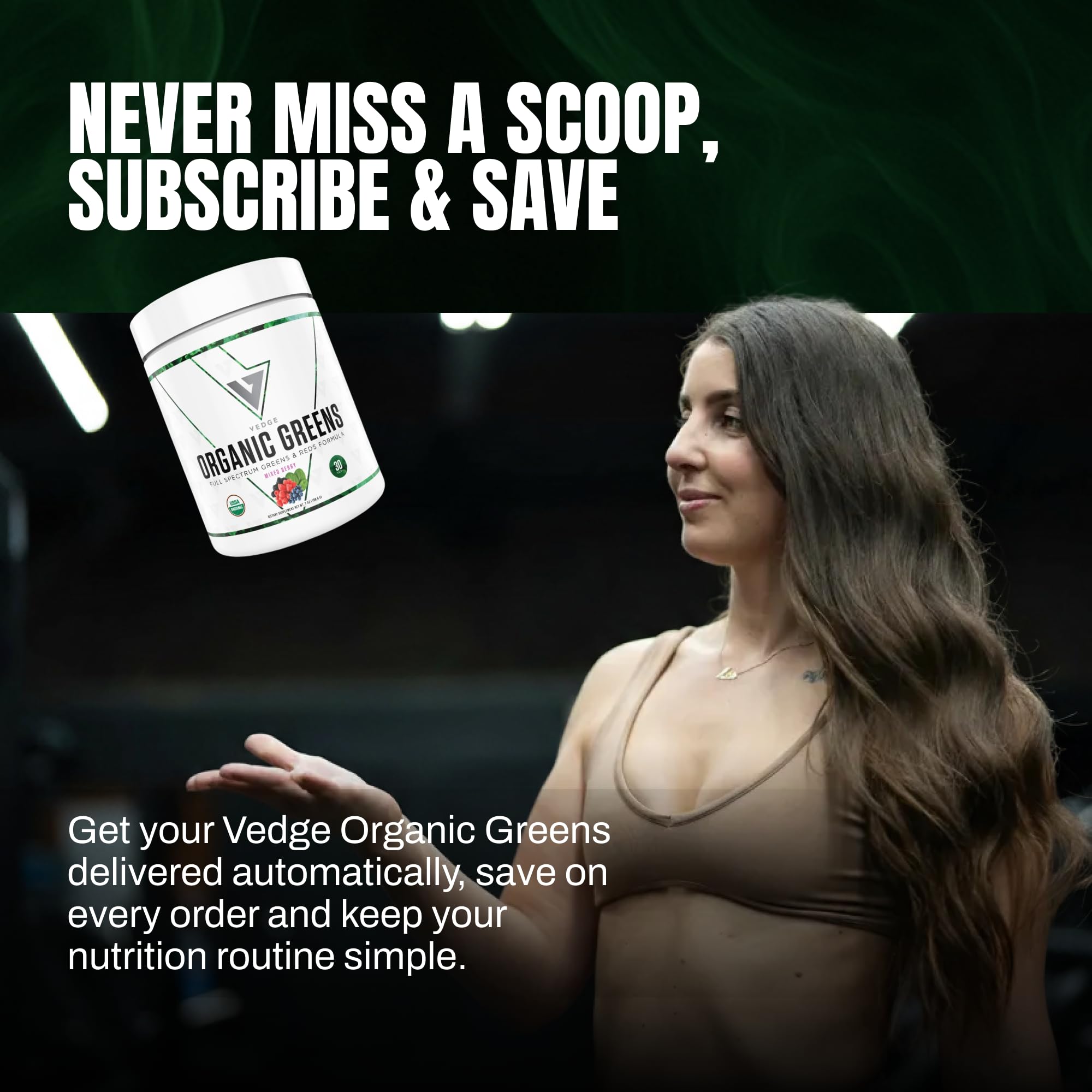 VEDGE Nutrition Organic Greens - Vegan Plant-Based Greens Superfood Powder - Drink Mix for Energy, Antioxidants & Recovery - Full Spectrum Greens for Athletes - 30 Servings - Mixed Berry Flavor VEDGE buy australia supplements