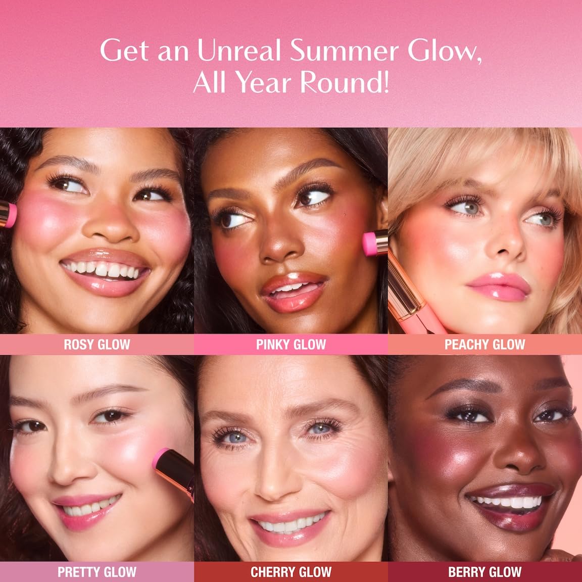 Charlotte Tilbury Unreal Healthy Glow Blush Stick - Buildable Cream Makeup Charlotte Tilbury