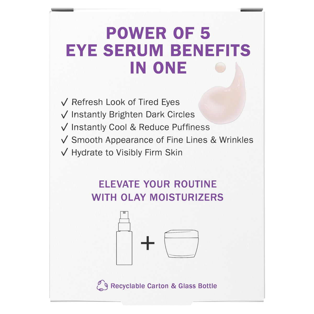 Olay Super Eye Serum - Vitamin C, Caffeine, Niacinamide, Amino Peptide, Aloe Vera - Brightens Dark Circles, Anti-Wrinkle, Anti-Aging, Brightening, Smooths Fine Lines, Firming, Hydrating, 0.45 Oz Olay