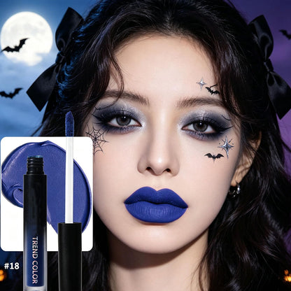 Baorder 4PCS Halloween Matte Liquid Lipstick Set,Goth Makeup Baorder