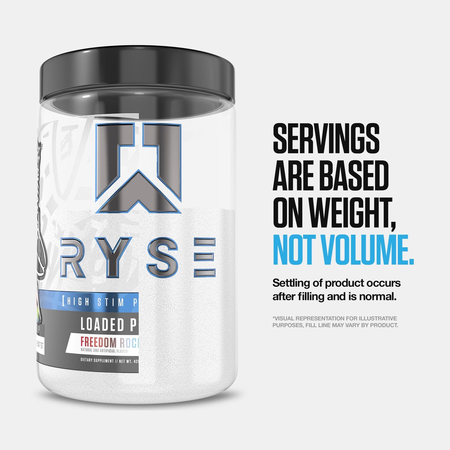 RYSE Loaded Pre Workout Powder - Strawberry Squeeze - Daily Pre-Workout for Men & Women with 390mg Caffeine, Beta Alanine, and Citrulline for Pump, Focus, and Energy - 30 Servings