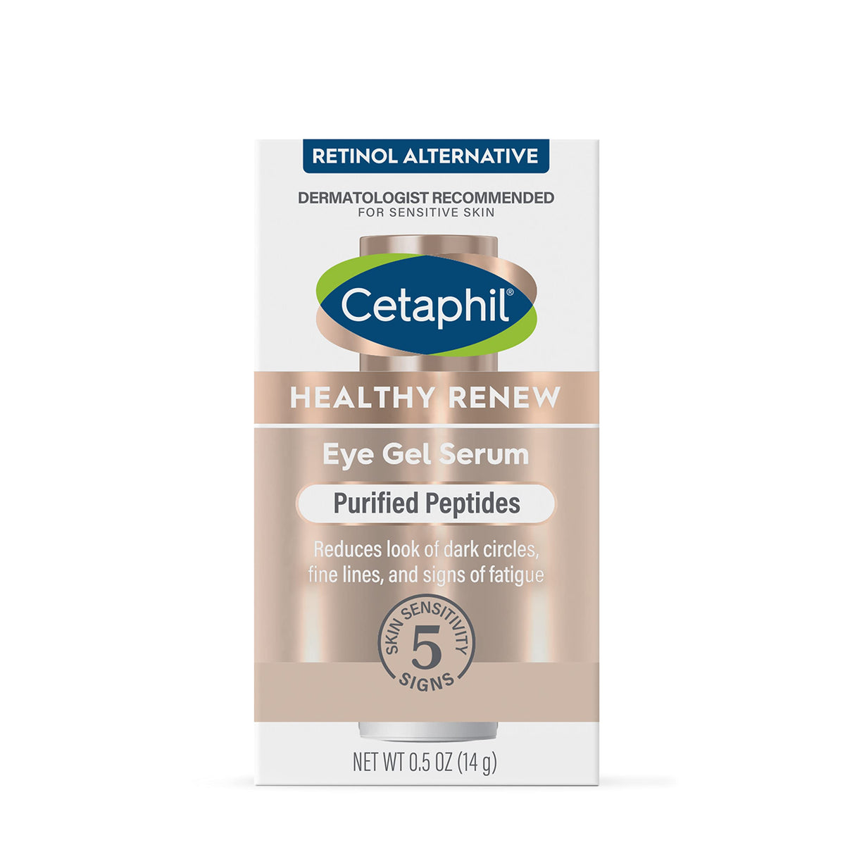 Cetaphil Healthy Renew Eye Gel Serum, Anti-Aging, Peptides, 0.5oz Cetaphil