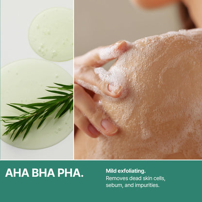 SOME BY MI AHA BHA PHA 30 Days Miracle Acne Clear Body Cleanser 13.5oz – Salicylic Acid & Tea Tree Acne Body Wash – Deep Cleansing, Sulfate & Paraben Free Korean Skin care SOME BY MI