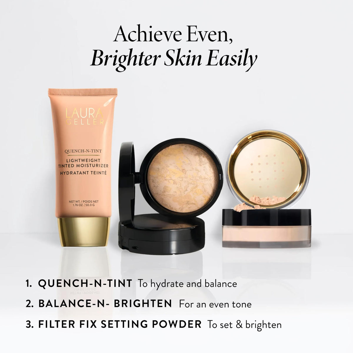 LAURA GELLER Quench-n-Tint Tinted Moisturizer, Hydrating - Light/Medium LAURA GELLER NEW YORK