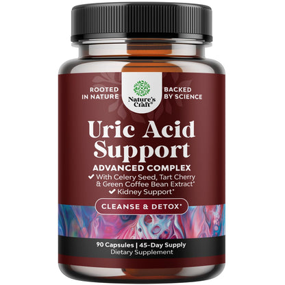 Green Coffee Beans Extract for Uric Acid Cleanse - 120 Capsules | Kidney Support Supplement with Tart Cherry, Chanca Piedra & Celery Seed - Uric Acid Support - Antioxidant Support - Non-GMO Gsupps Australia