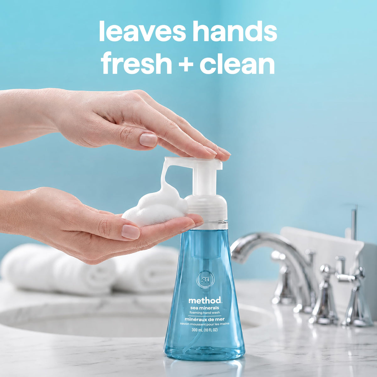 method Foaming Hand Wash, Sea Minerals, 10 fl oz, 3 pack Method