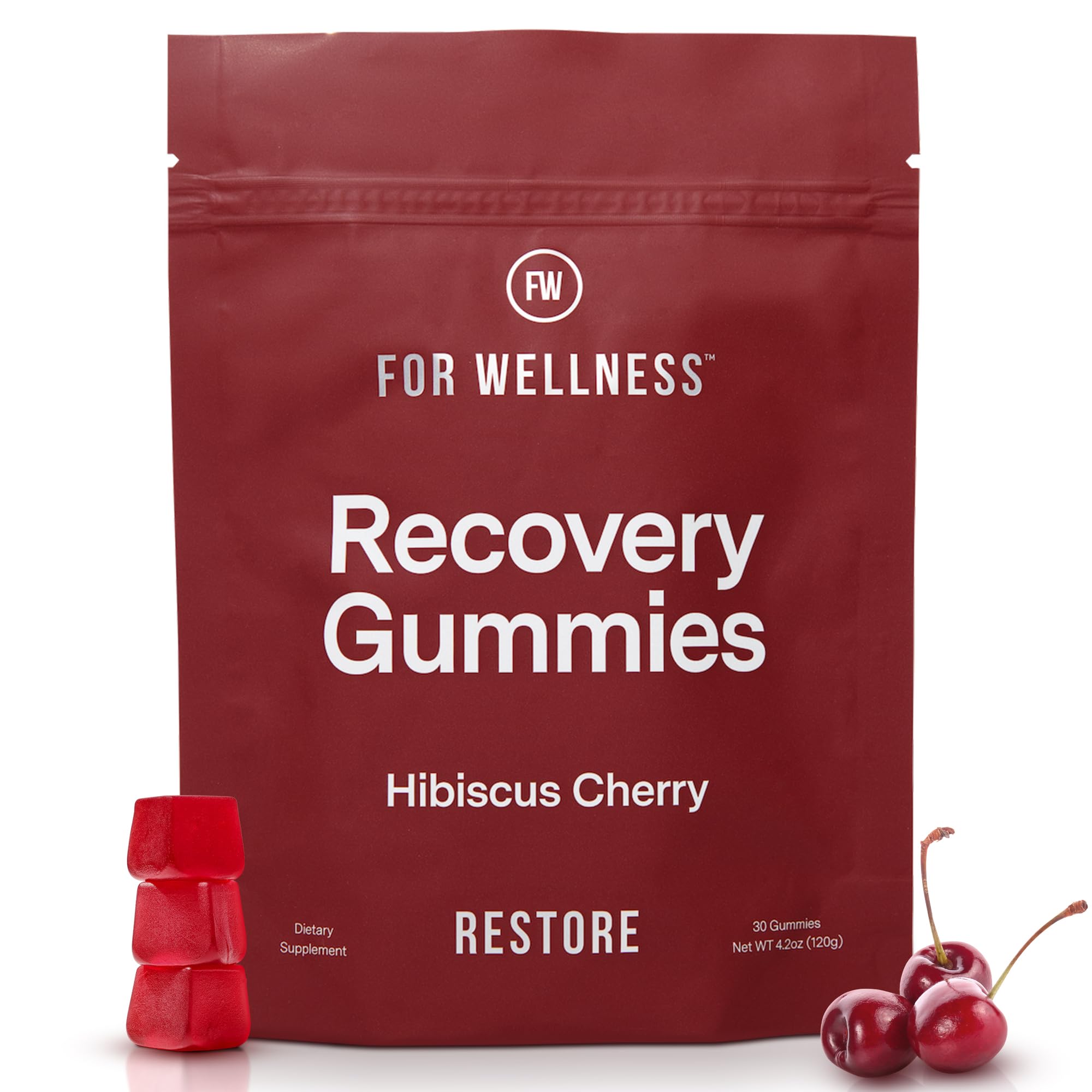 For Wellness Recovery Gummies Restore | Tart Cherry Energy Supplements with Electrolytes for Muscle Soreness, Post-Workout Performance & Recovery For Wellness buy australia supplements