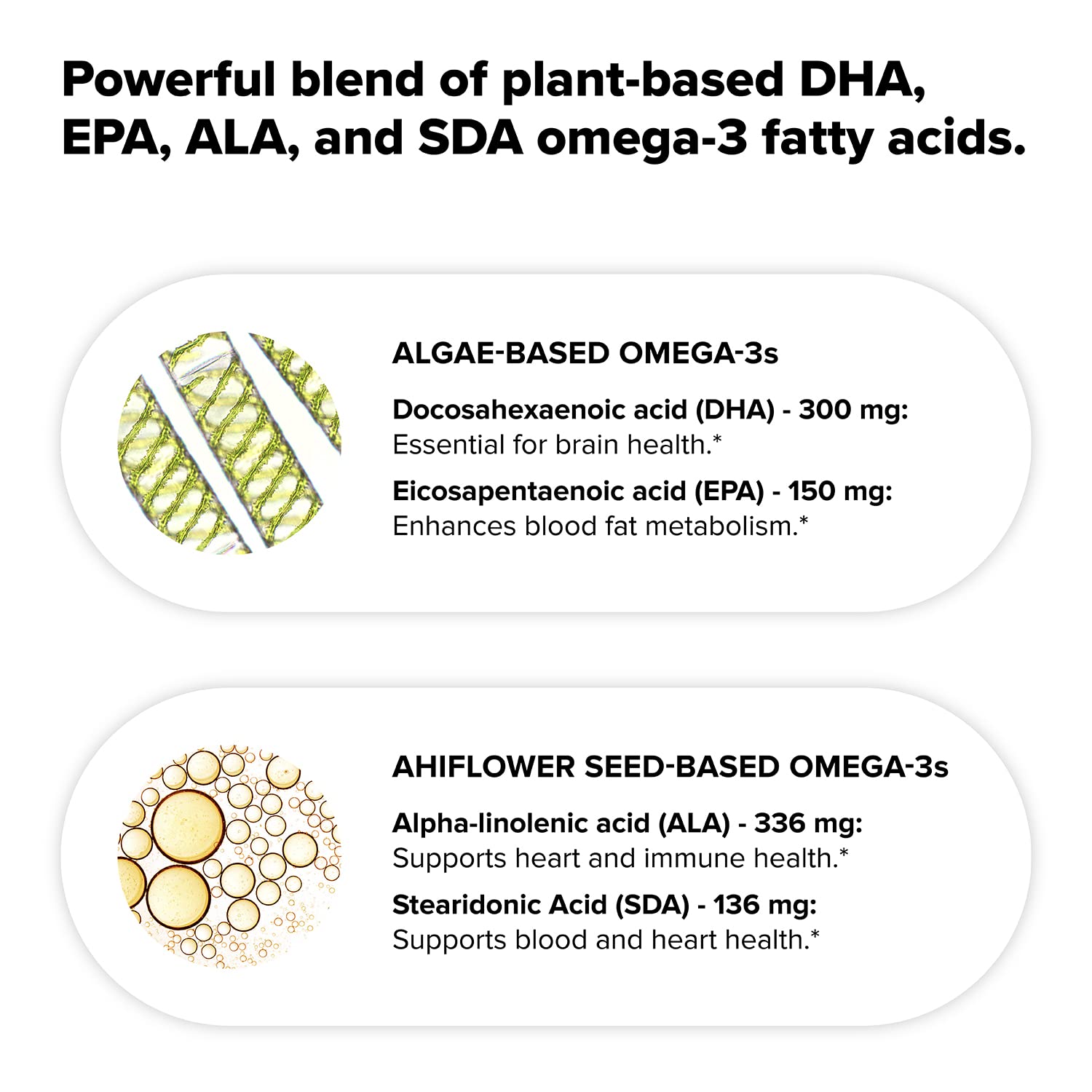 Complement Vegan Omega 3 Supplement- 960mg Omega-3 Fatty Acids, DHA, EPA, SDA, ALA Supplement - Immune Support- 60 Servings, 120 Liquid Capsules Complement buy australia supplements
