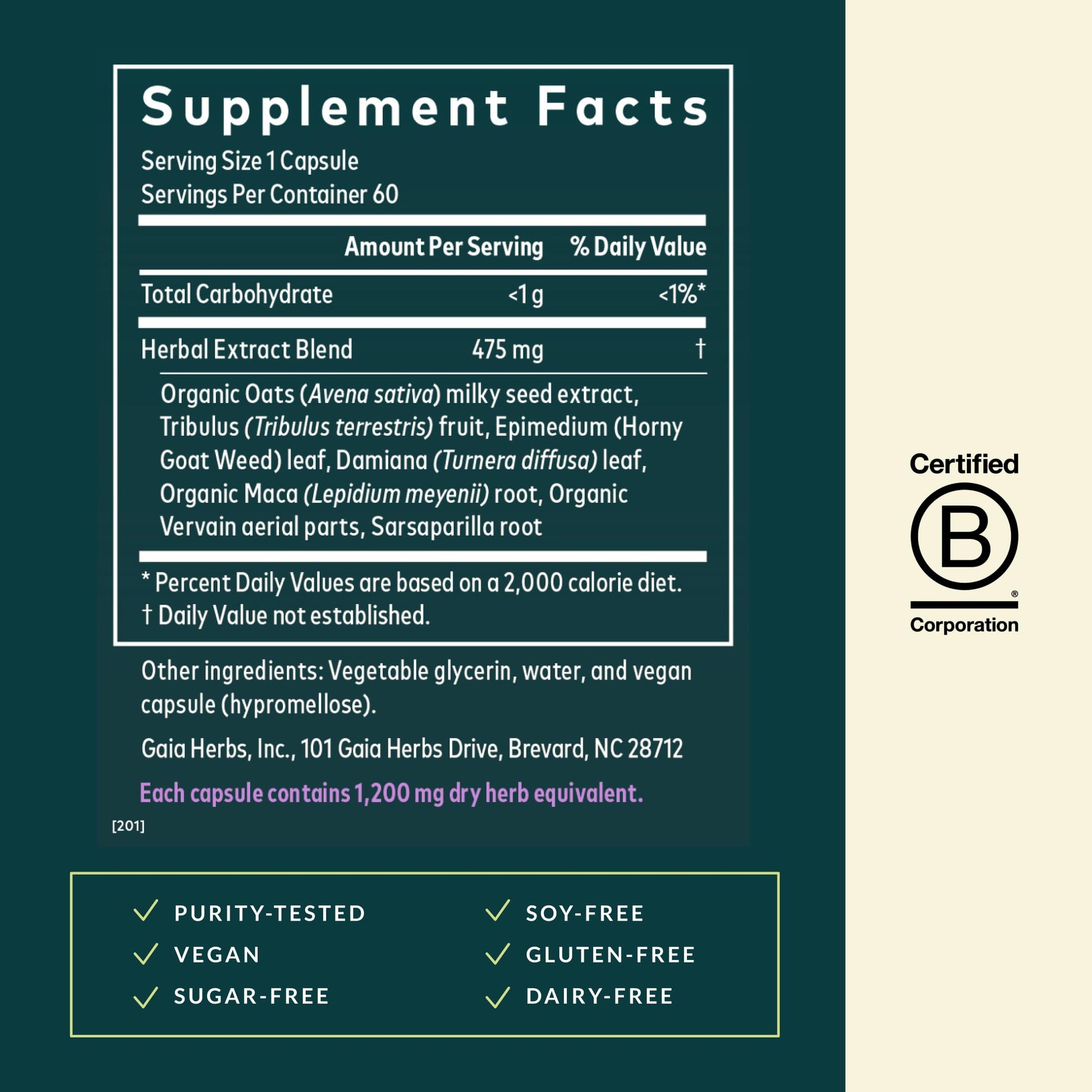 Gaia Herbs Womens Libido - Supports Energy to Maintain Healthy Libido* - with Tribulus & Horny Goat Weed - 60 Vegan Liquid Phyto-Caps (60 Servings) Gaia Herbs buy australia supplements