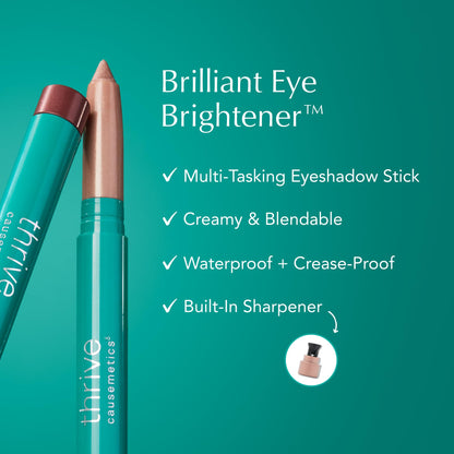 Thrive Causemetics Brilliant Eye Brightener Stick Mauve Taupe Shimmer Shade Thrive Causemetics