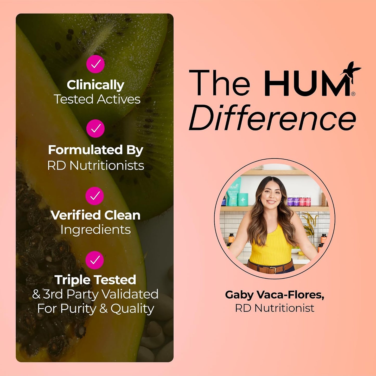 HUM Base Control Multivitamin for Women with Vitamin C, Biotin, Zinc, B Complex, Daily Women's Multivitamin, 22 Essential Vitamins & Minerals, Support for Pre-Menopause, Gluten Free, 30 Capsules