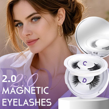 B&Q Magnetic Eyelashes with Applicator 2 Pair Natural Look Magnetic Lashes B&Qaugen