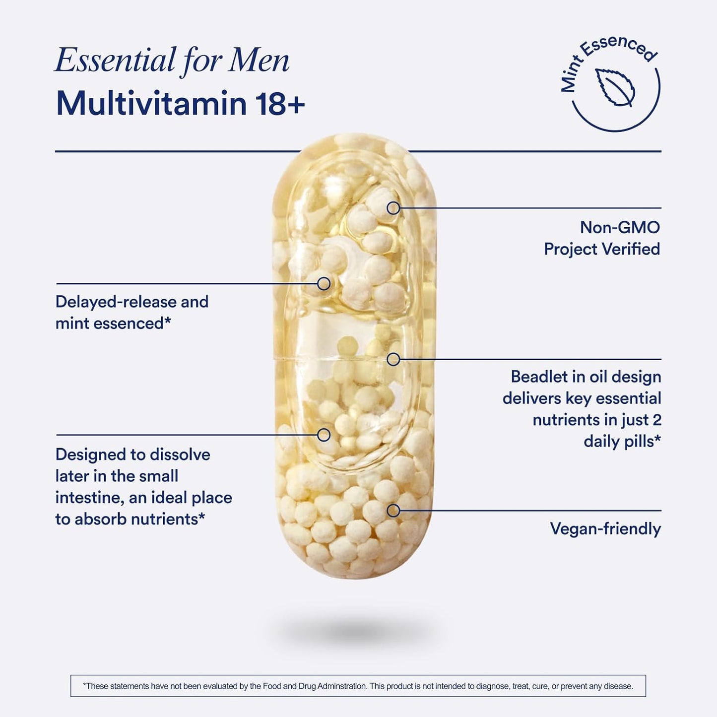 Ritual Synbiotic+ Probiotic Gut Health Support and Men's 18+ Multivitamin