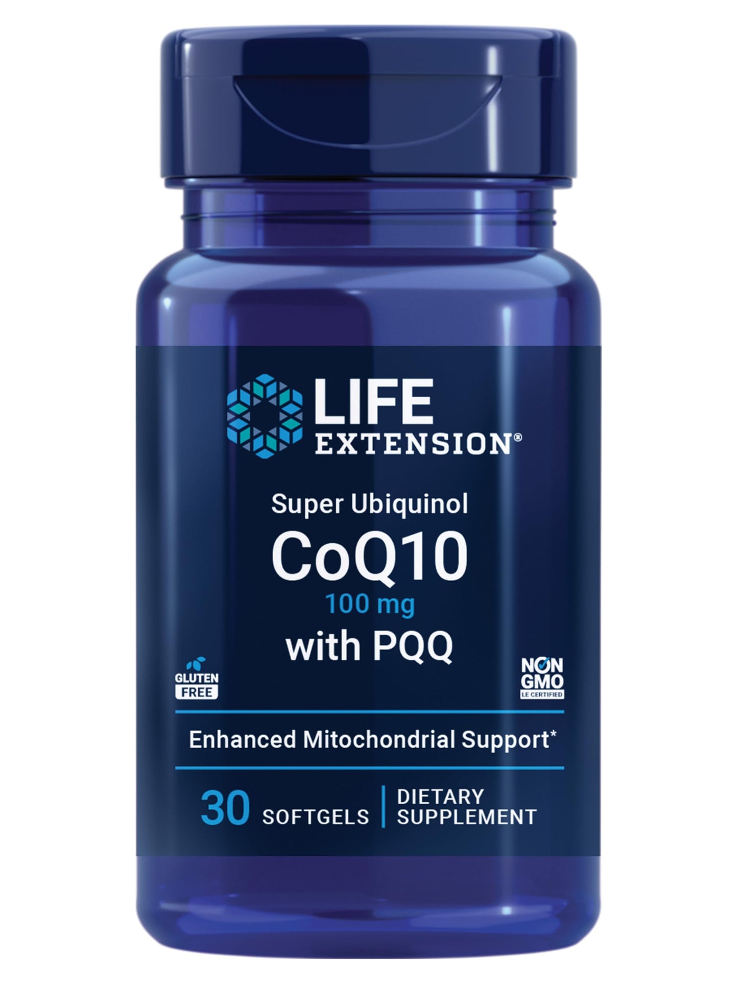 Life Extension Super Ubiquinol CoQ10 with PQQ, coenzyme Q10, pyrroloquinoline Quinone, Heart Health Supplement, Maximum Absorption Life Extension