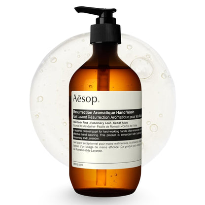 Aesop Resurrection Aromatique Hydrating Hand Wash | Gentle Non-Drying Hand Soap with Mandarin Rind, Rosemary, & Lavender Aesop