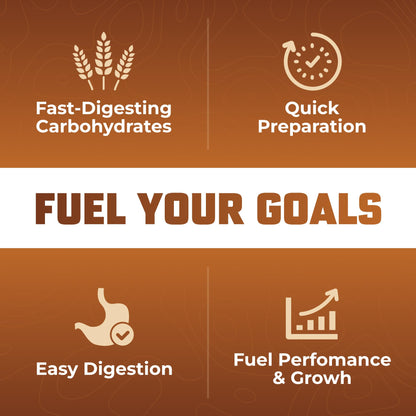 Huge Creamy Rice, Maple Brown Sugar, Rice Cereal (Cream of Rice Style), Quick & Easy Preparation, Fast-Digesting Carbohydrates, Sugar-Free, Creamy Texture, Pre & Post Workout Fuel, 30 Servings