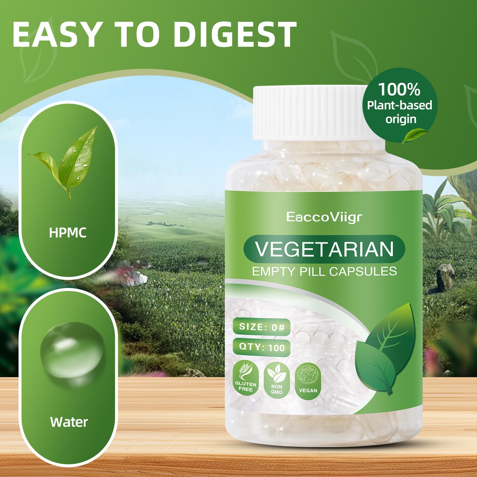 EaccoViigr Size 0 Empty Capsules - 500 Count Clear Empty Pill Capsules with Capsule Filling Kit, Fillable Vegan Vegetarian Capsule Empty for Vitamins, Easy for DIY Supplements EaccoViigr buy australia supplements