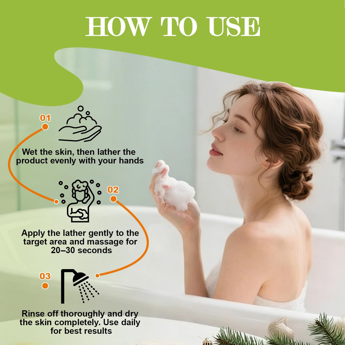Antifungal Soap-Antibacterial Soap Bar with Tea Tree Oil (3Bars x 2.82oz) NXPPYY