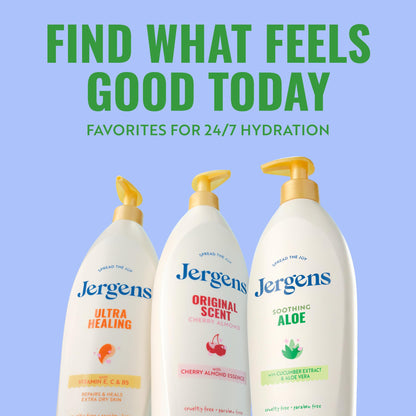 Jergens Soothing Aloe Body Lotion For Dry Skin, Moisturizer, 21 fl oz Jergens