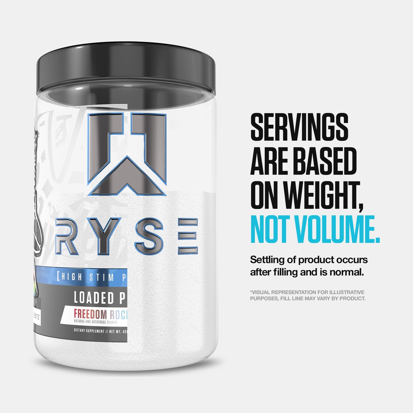 RYSE Loaded Pre Workout Powder - Strawberry Squeeze - Daily Pre-Workout for Men & Women with 390mg Caffeine, Beta Alanine, and Citrulline for Pump, Focus, and Energy - 30 Servings