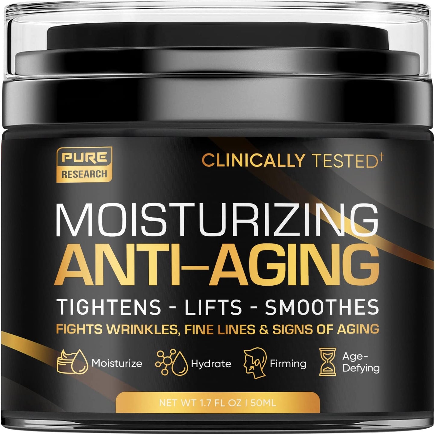 Men's Face Cream Moisturizer - Anti-Aging Cream For Men, Collagen, Retinol & Hyaluronic 