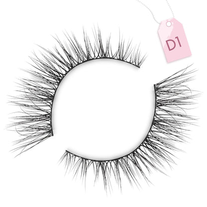 Onlyall Natural Lashes Wispy Lashes Natural Look False Eyelashes Soft Fluffy Fake Eyelashes 7 Pairs D1 Natural (6-13MM) Onlyall