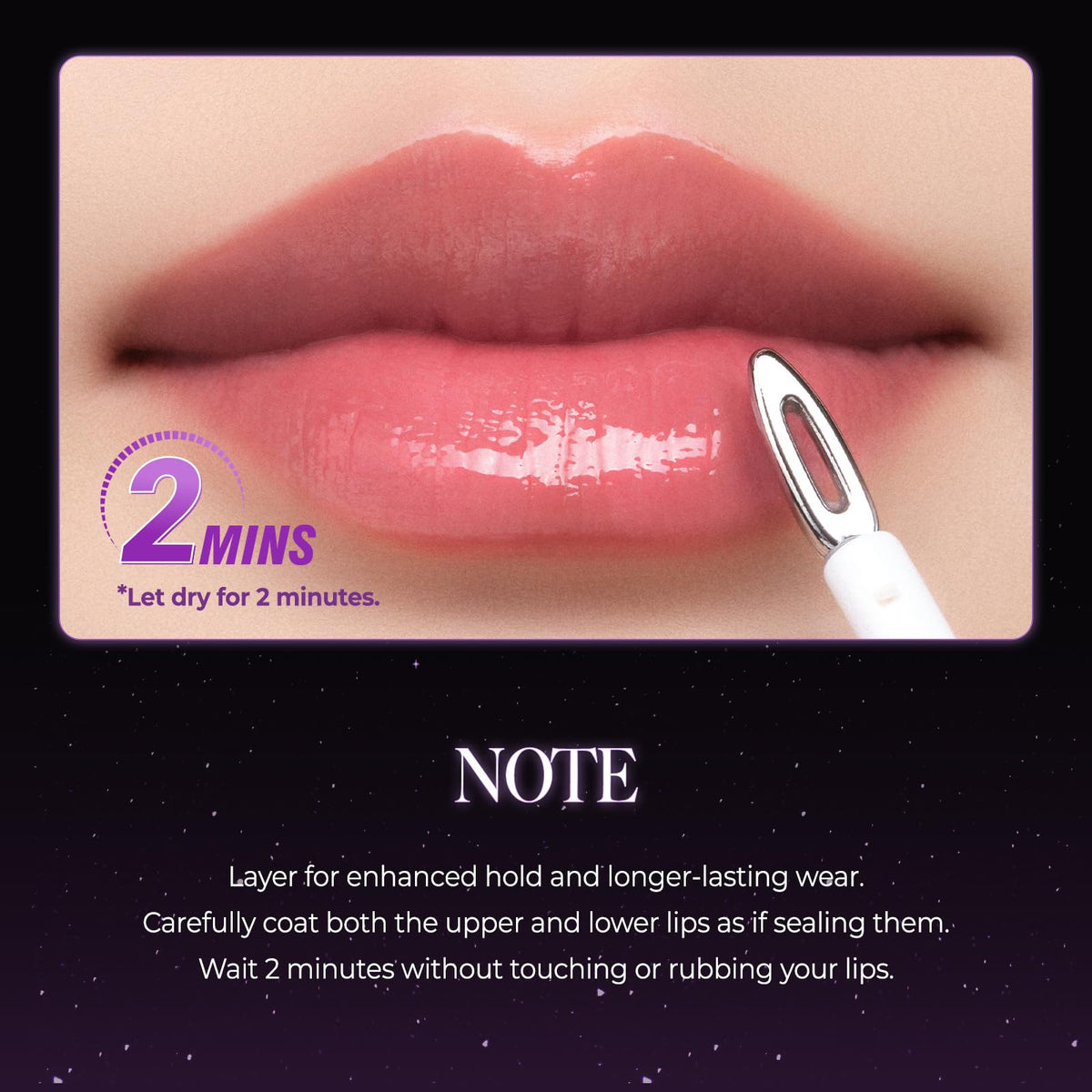 Laka 2-Minute Magic Lip Fixer - Lip Sealer & Gloss Top Coat - 0.15 oz Laka