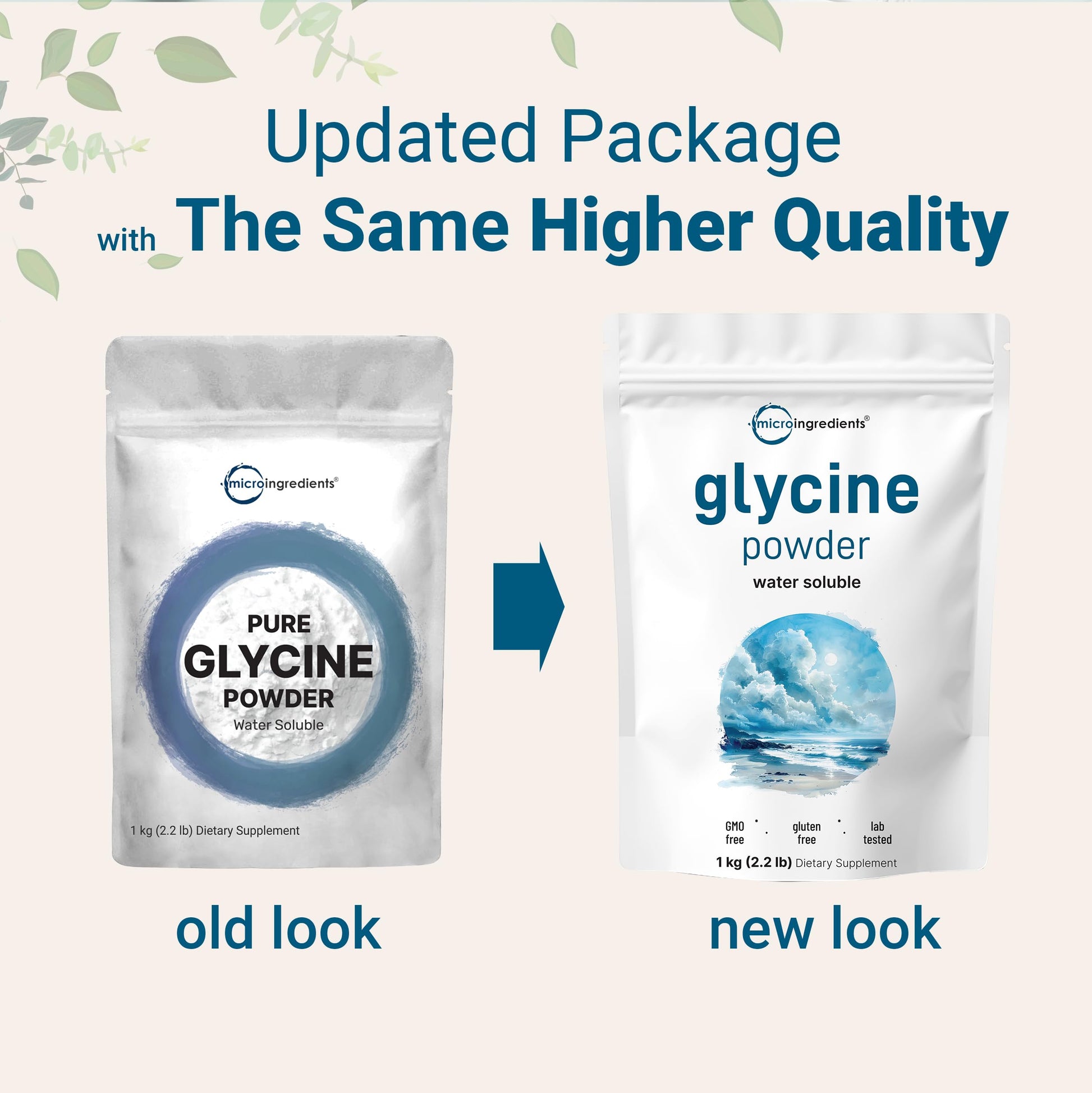 Micro Ingredients Glycine Powder, 1KG (2.2 Pounds), Glycine 1000mg Per Serving, Water Soluble and Products of USA Micro Ingredients buy australia supplements