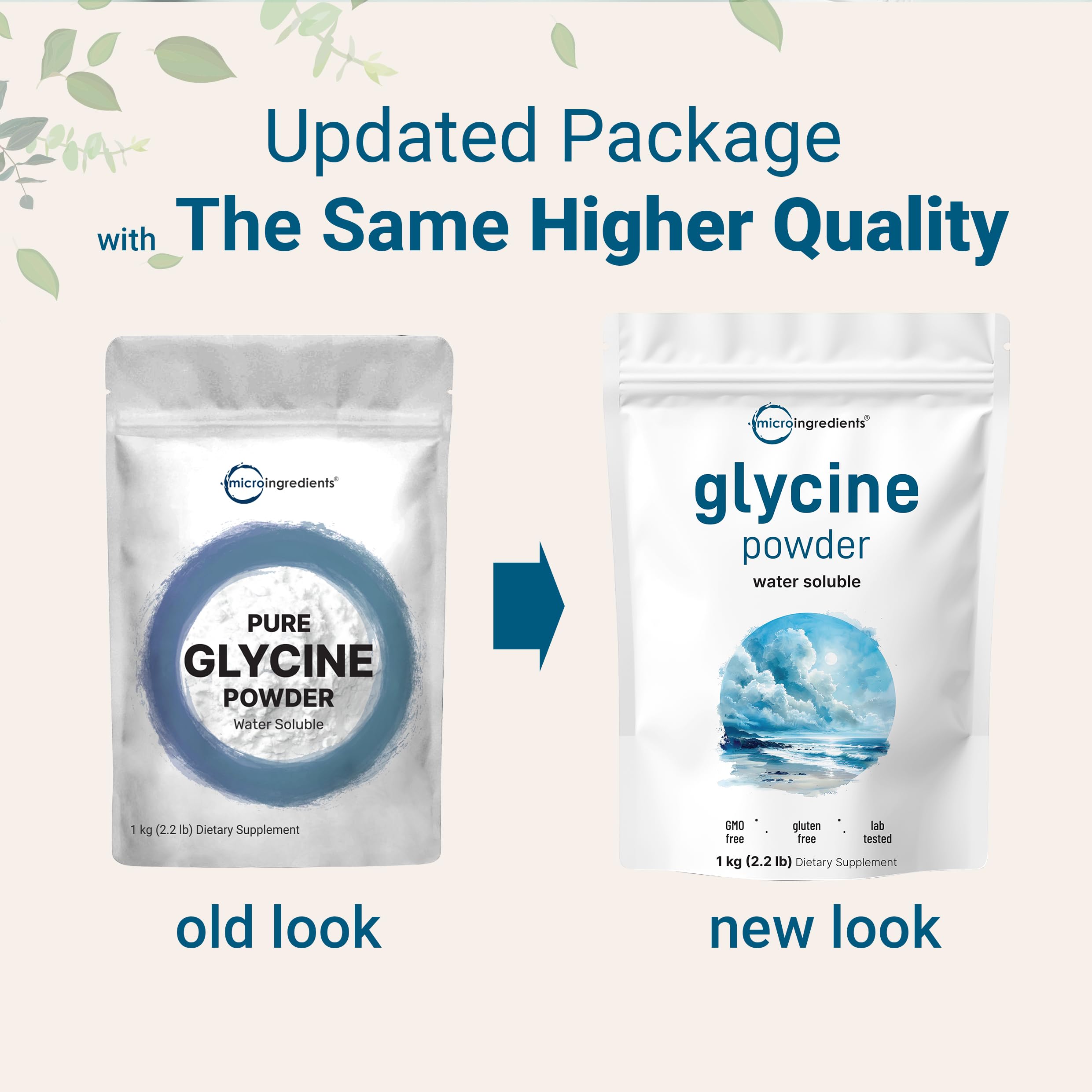 Micro Ingredients Glycine Powder, 1KG (2.2 Pounds), Glycine 1000mg Per Serving, Water Soluble and Products of USA Micro Ingredients buy australia supplements