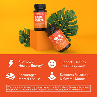 Ashwagandha 1000mg Per Serving with Artichoke Extract, 45 Servings | Ashwagandha Capsules for Stress, Mood and Energy Support, Adaptogenic Herbal Support for Adults, Vegan, Non-GMO, 90 Count Gsupps Australia