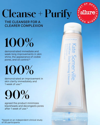 Kate Somerville EradiKate 3% Sulfur Daily Foaming Cleanser, 4 Fl Oz Kate Somerville