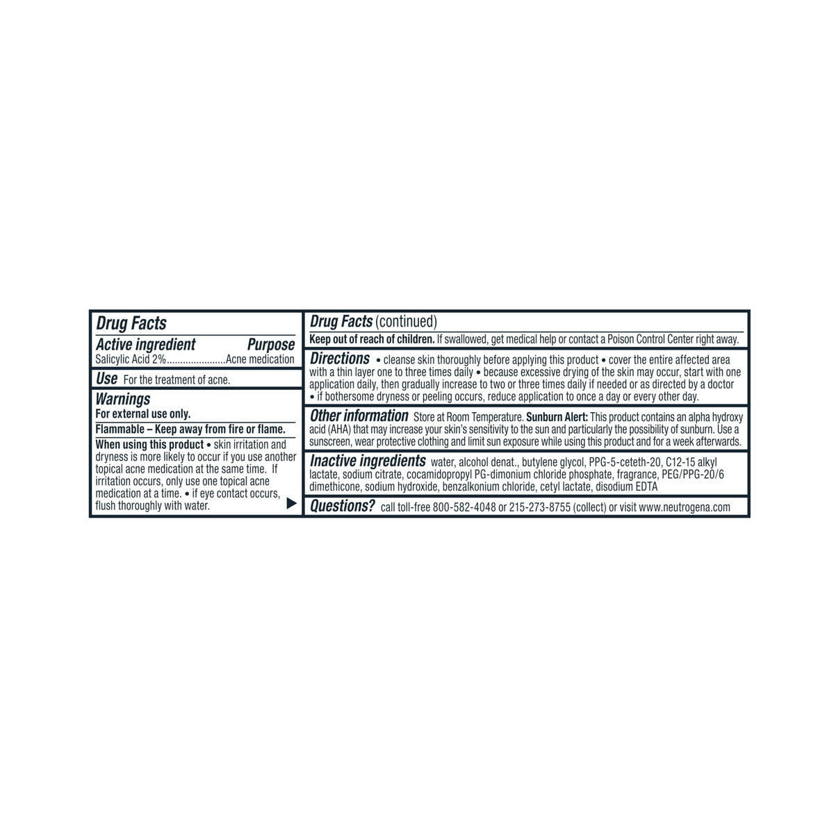 Neutrogena Rapid Clear Acne Treatment Pads, Salicylic Acid, 60 Count Neutrogena