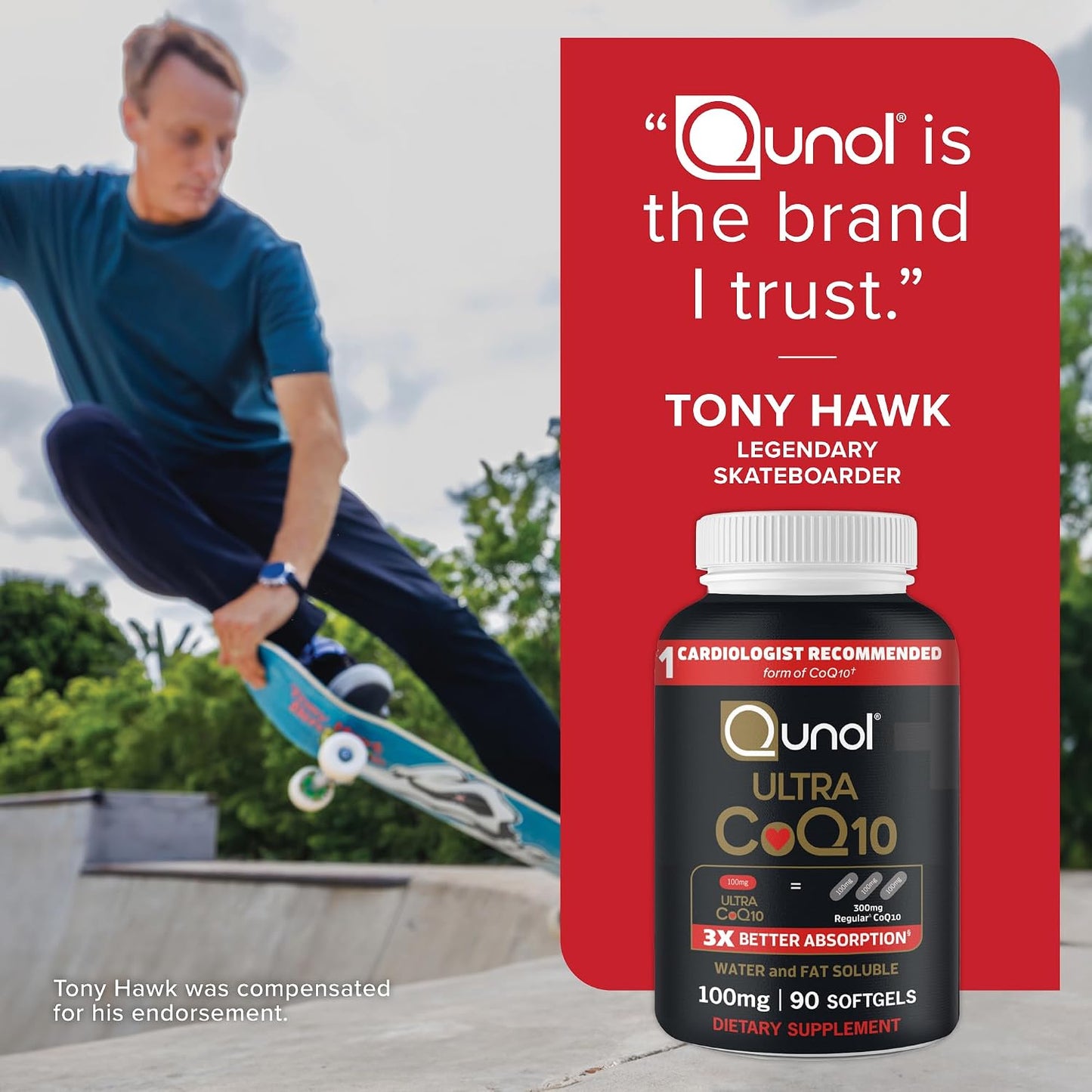 Qunol Ultra CoQ10 100mg, 3X Better Absorption, Antioxidant, 90 Softgels | #1 Cardiologist Recommended Supplement for Heart Health, Coenzyme Q10 Supplement to support Vascular Health & Cellular Energy Gsupps Australia