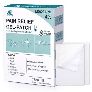 KD 4% Lidocaine Pain Relief Patches: Maximum Strength Lidocaine Patch for Back, Neck, Shoulder, Knee Pain, and Muscle Soreness – Large 3.9” x 5.5” (7 Count) KD buy australia supplements