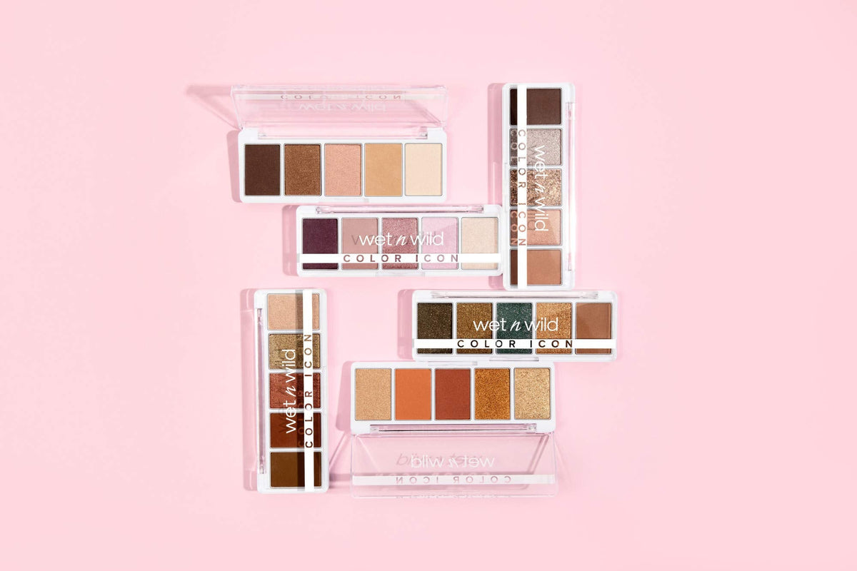 wet n wild Color Icon Eyeshadow Makeup 5 Pan Palette, Matte, Shimmer, Metallic, Long Wearing, Rich Buttery Pigment, Cruelty Free - Walking On Eggshells wet n wild