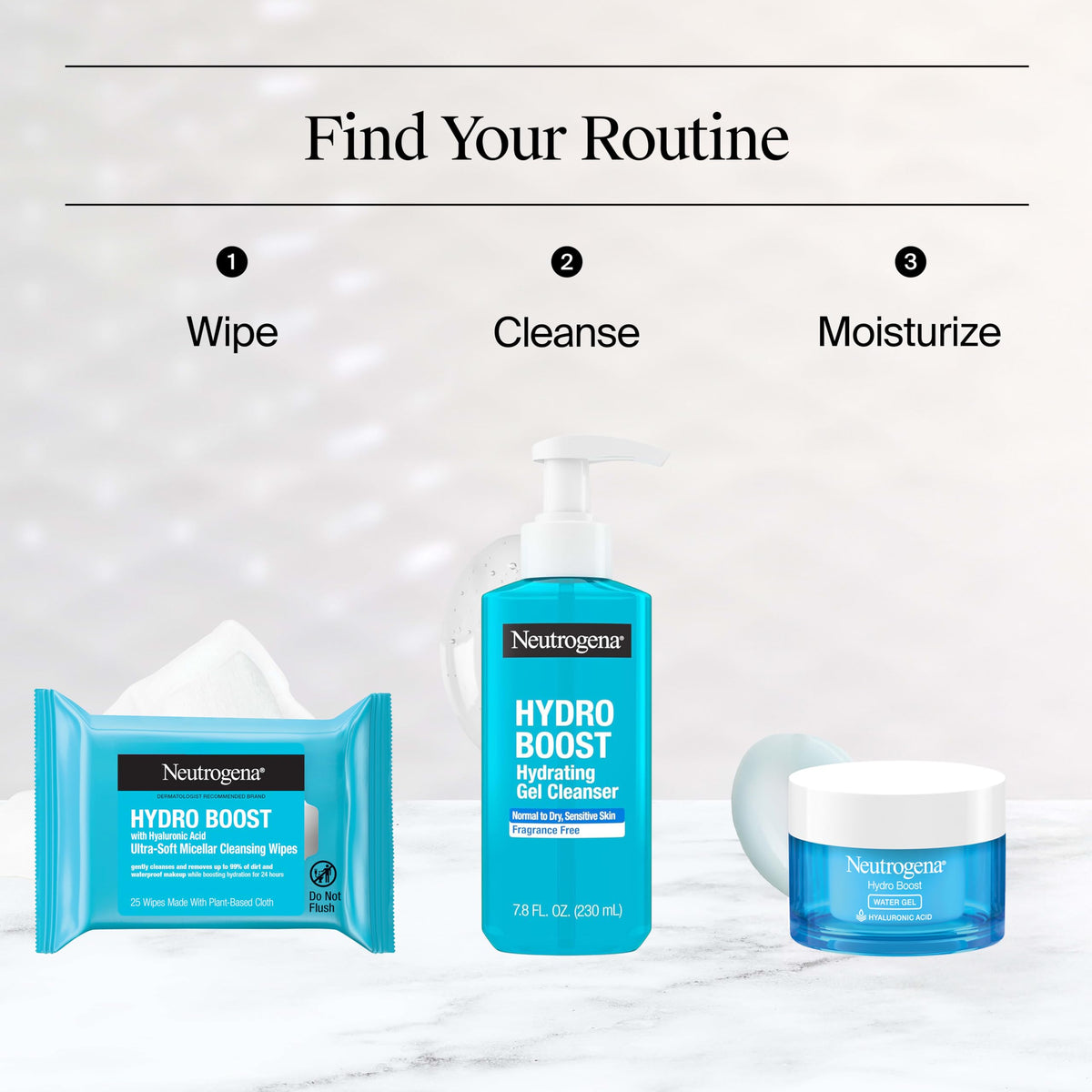 Neutrogena Hydro Boost Cleansing Wipes Makeup Remover, 25 Ct Neutrogena