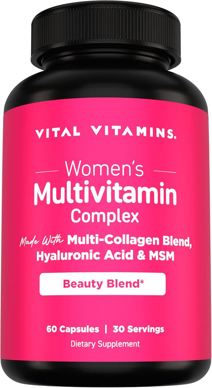 Vital Vitamins Women's Multivitamin 60 ct + Multi Collagen Complex Plus + Gut 90 ct Gsupps Australia