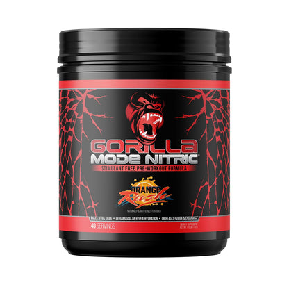 Gorilla Mode Nitric Upgraded Stimulant Free Pre-Workout – Best Tasting and Most Effective Stimulant Free Pre-Workout/Massive Pumps · Vasodilation · Power / 776 Grams (Cherry Blackout)