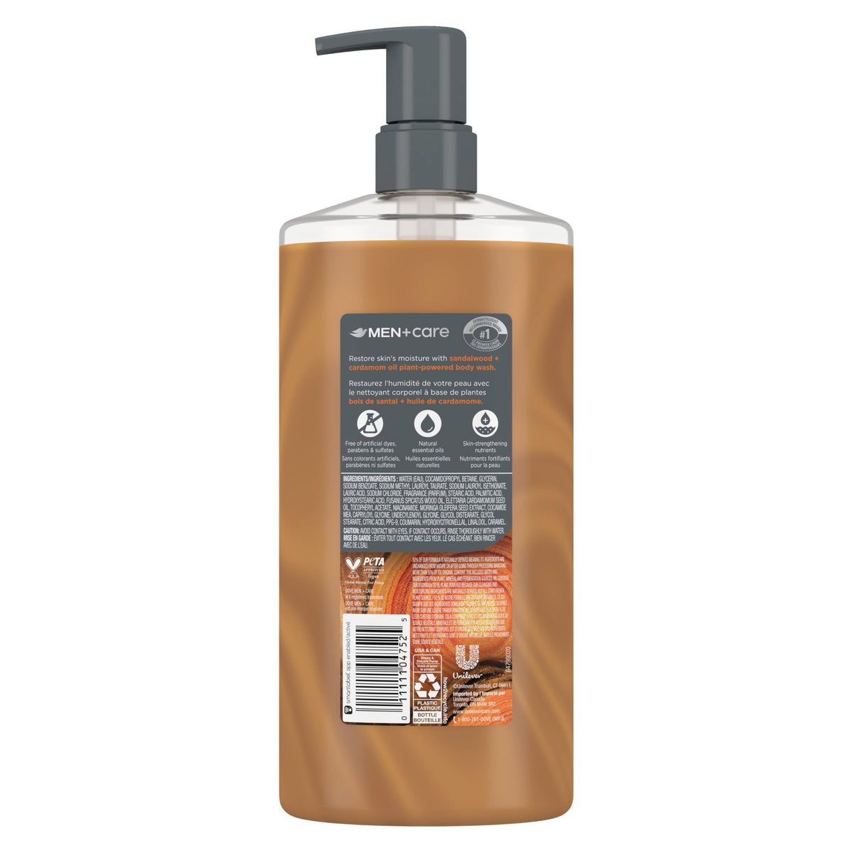 Dove Men Moisturizing Body Wash, Sandalwood + Cardamom Oil, 26oz DOVE MEN + CARE