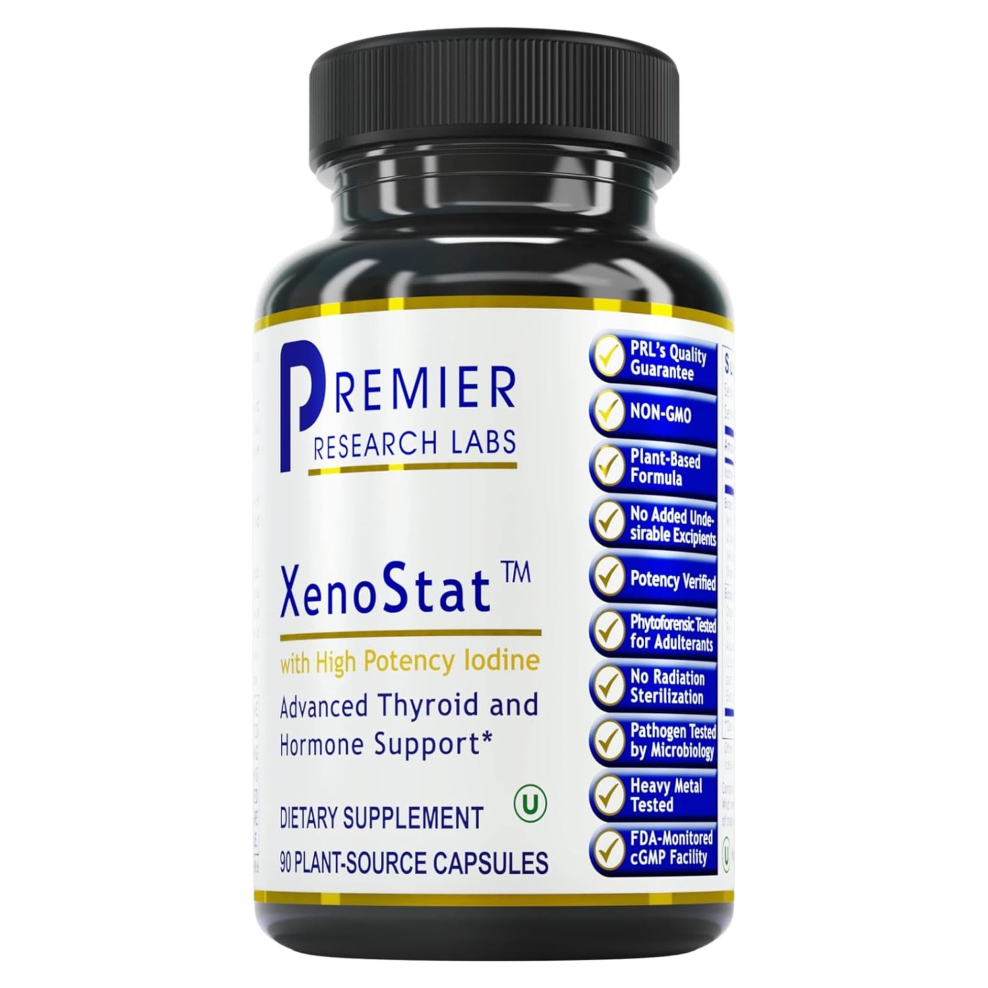 Premier Research Labs XenoStat - Thyroid Supplement, Thyroid Support for Women & Men, Iodine Supplement, Hormone Support, Thyroid Support Complex Supplement - 90 Capsules Premier Research Labs buy australia supplements
