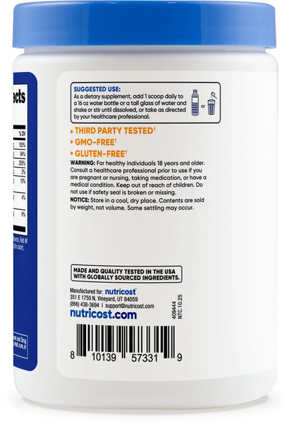 Nutricost Electrolyte Complex Powder (60 Servings, Blue Raspberry) - Hydration Supplement Drink Mix with Vitamins and Minerals Nutricost