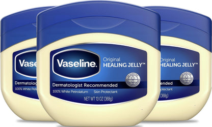 Vaseline Original Petroleum Healing Jelly for Dry Cracked Skin 13oz 3ct Vaseline